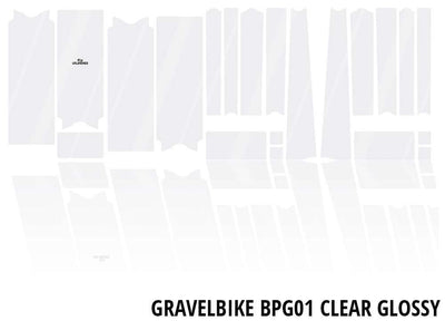 Unleazhed unscratch - gravelbike frame protection film bpg01 clear