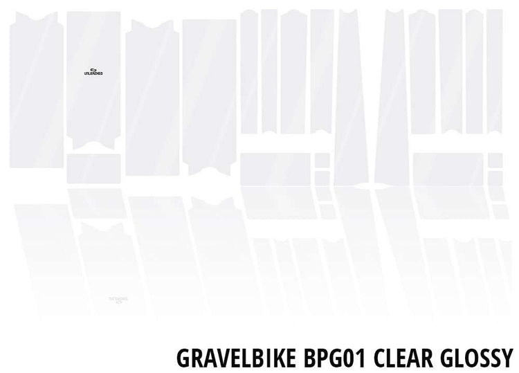 Unleazhed unscratch - gravelbike frame protection film bpg01 clear