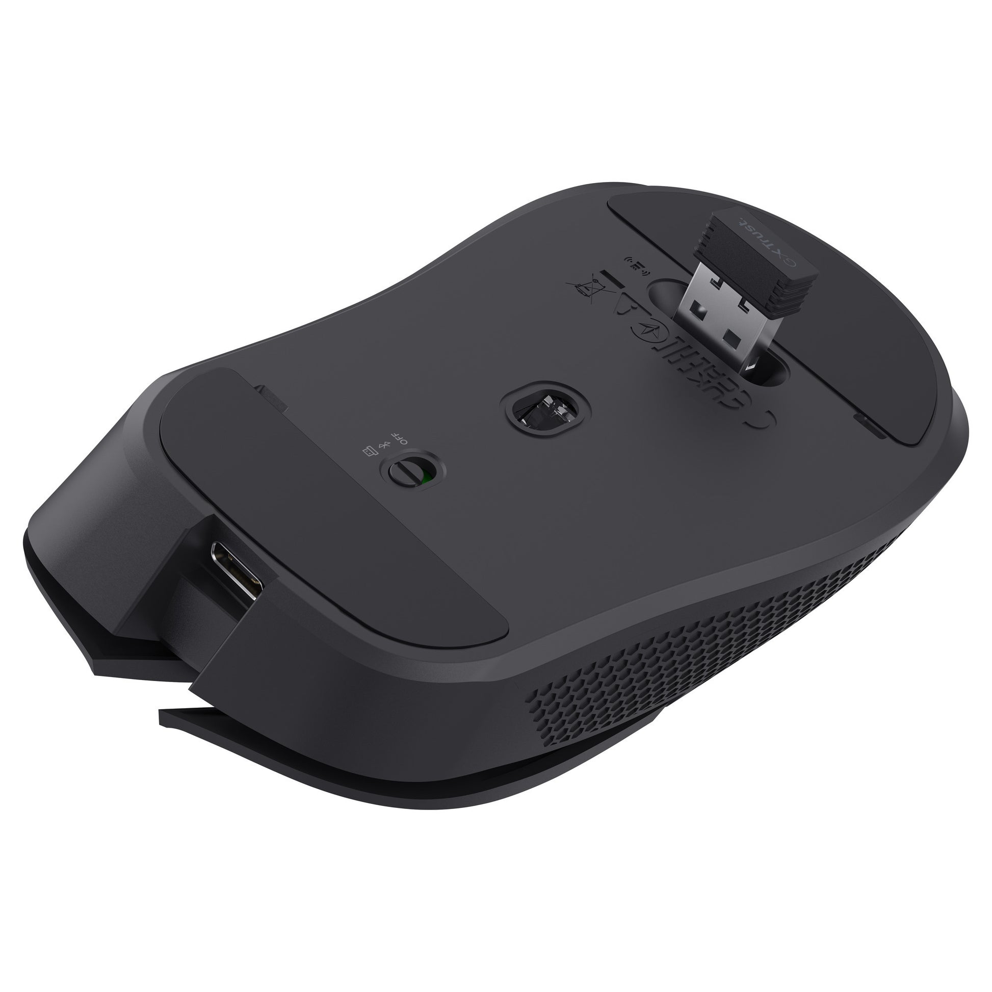 Trust gxt 931 ybar draadloze gamingmuis (zwart, 200 - 7.200 dpi, 2.4ghz bluetooth usb)