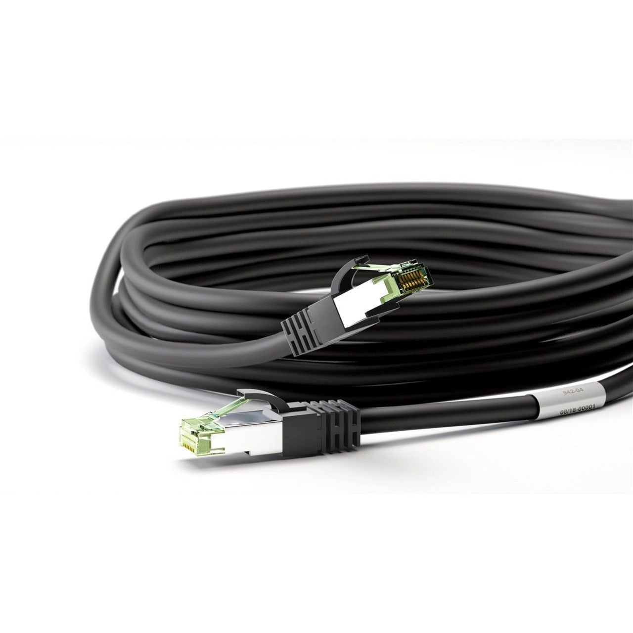 Goobay cat.8.1 netwerkkabel (zwart, 0,5 meter, s ftp (pimf), rj-45)