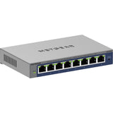 Netgear 8-poorts gigabit plus-switch (gs108e-400eus) (grijs, managed) - afbeelding 1