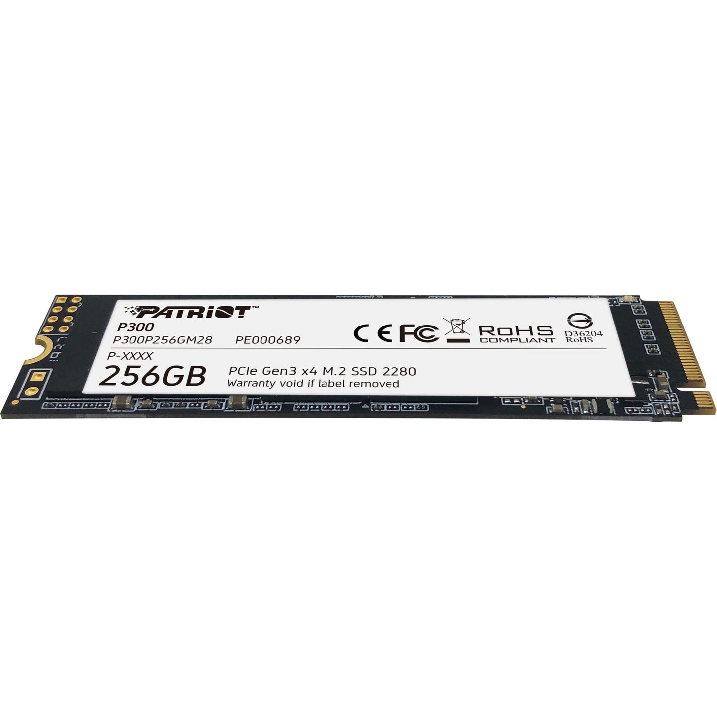 Patriot p300 256 gb ssd (p300p256gm28, pcie 3.0 x4, m.2 2280)