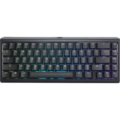 Ducky projectd tinker 65 met qmk via rgb mechanisch toetsenbord (zwart, us lay-out (qwerty), cherry mx blue, 65%, rgb leds, double-shot pbt, hot-swappable, gasket mount)