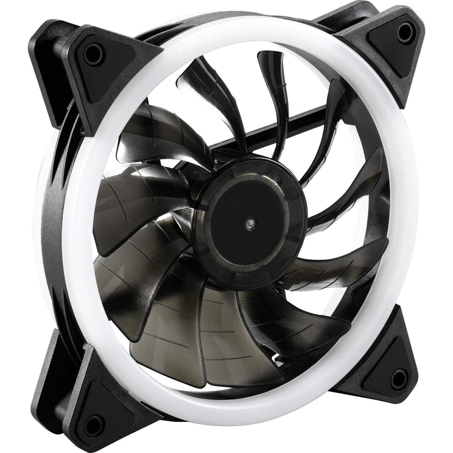Sharkoon shark blades pwm rgb case fan (zwart, 120 x 120 x 25 mm)