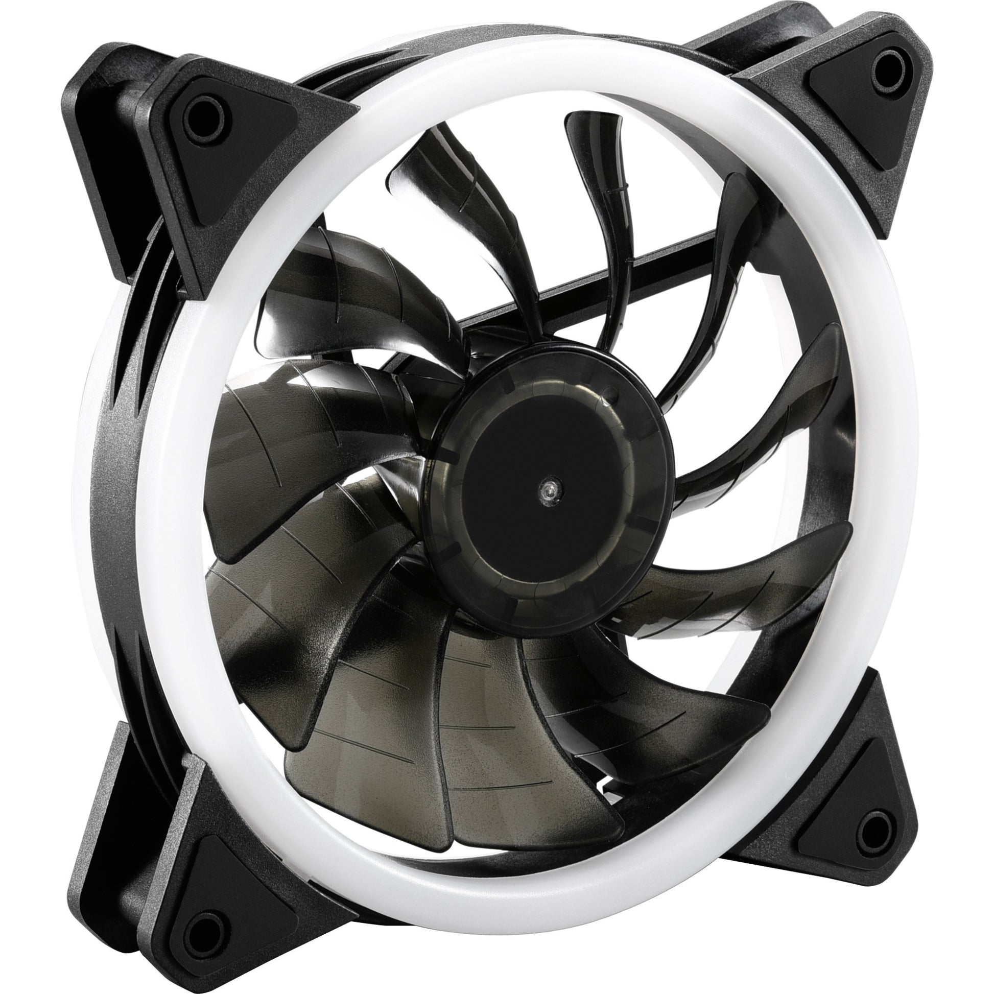 Sharkoon shark blades pwm rgb case fan (zwart, 120 x 120 x 25 mm)