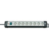 Brennenstuhl premium-line 8x stekkerdoos (zwart lichtgrijs, 1951580101, voor 8 stekkers, 5m)