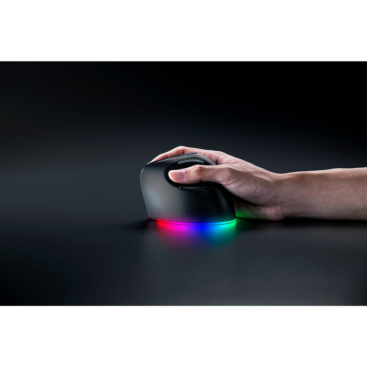 Razer pro click v2 vertical gaming muis (zwart, tot 30.000 dpi, usb-c bluetooth 2.4 ghz)