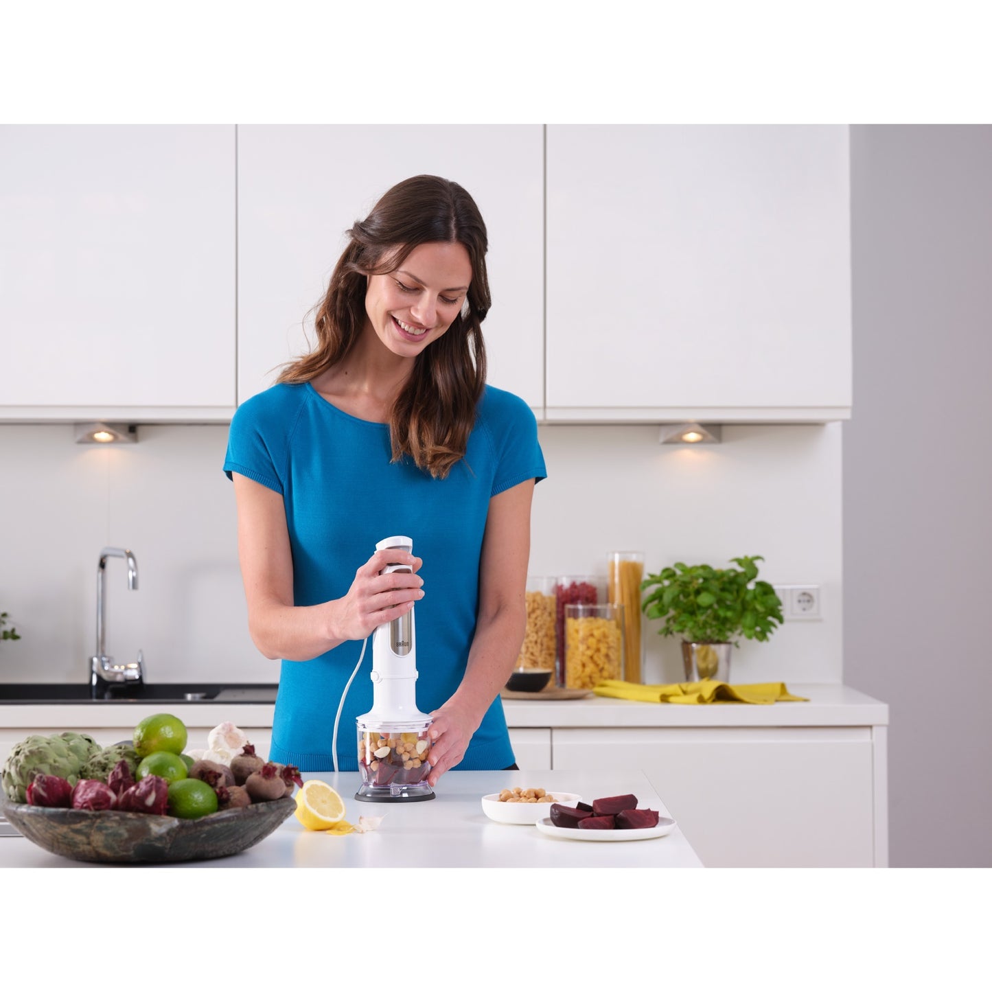 Braun multi quick 7 staafmixer mq 7005b (wit roestvrij staal)