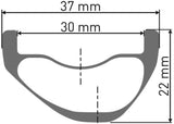 Dt swiss exc 330 disc 29 carbon rim - afbeelding 2