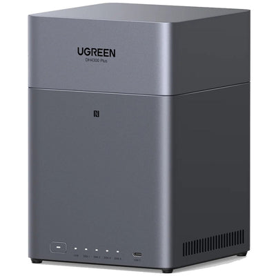 Ugreen nasync dh4300 plus (grijs, 1x 2,5gbe, hdmi, usb-c)