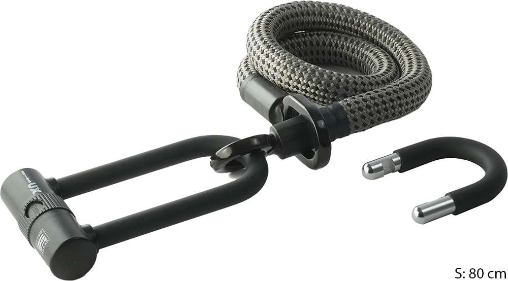 Texlock eyelet u x - u-lock incl. textile cable with steel core