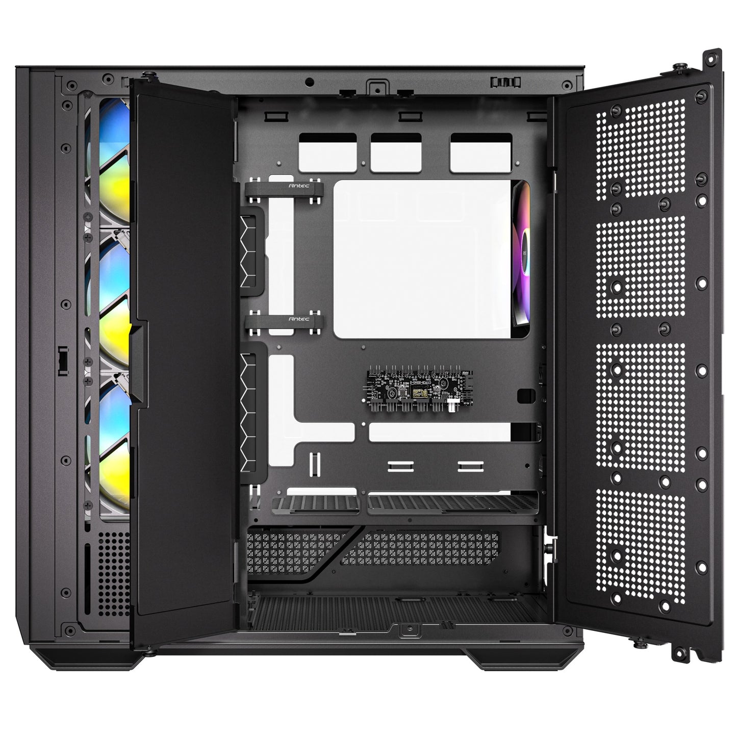 Antec c7 argb midi tower behuizing (zwart | 2x usb-a | 1x usb-c | tempered glass)