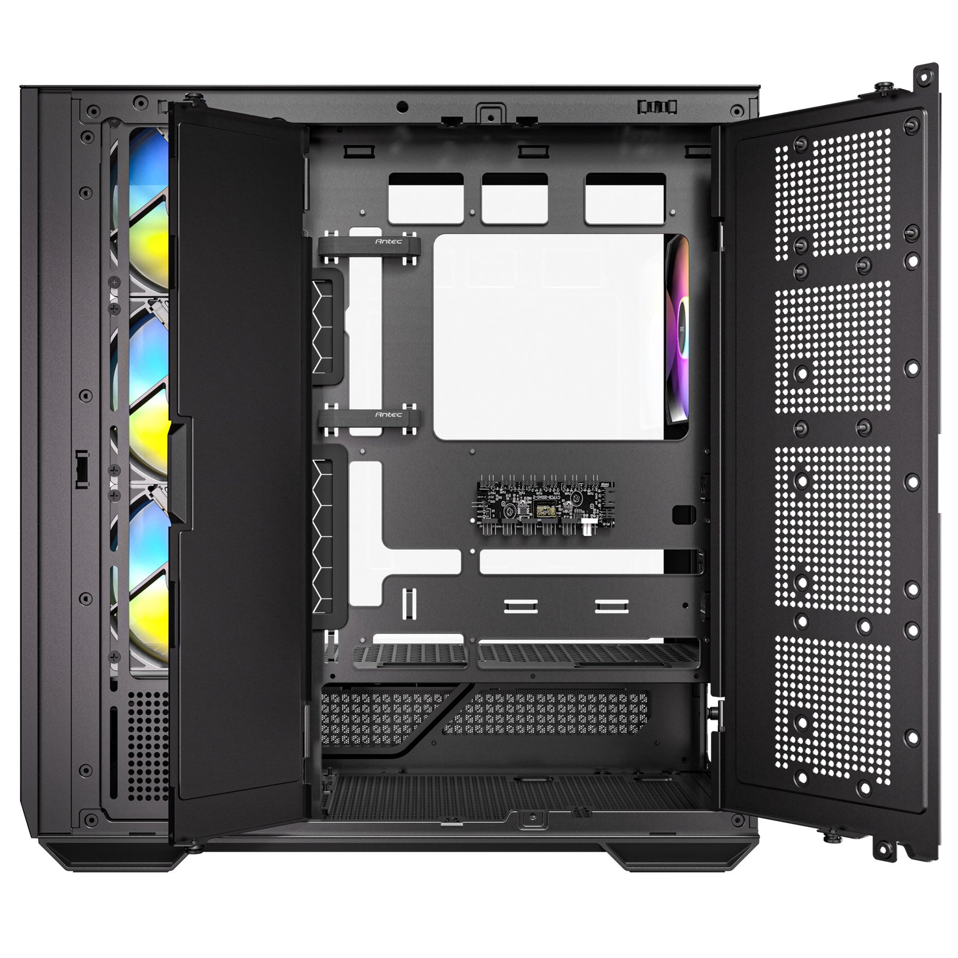 Antec c7 argb midi tower behuizing (zwart | 2x usb-a | 1x usb-c | tempered glass)
