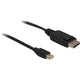 Delock mini-displayport naar displayport kabel (zwart, 5 meter)
