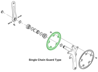 Shimano alfine chainring for fc-s501