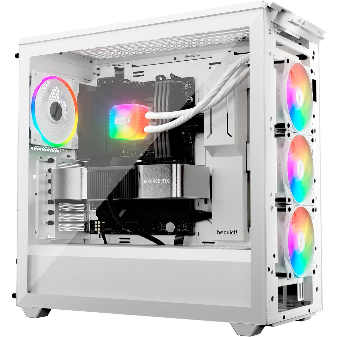 Be quiet! light loop 360 argb waterkoeling (wit, 4-pins pwm fan-connector)