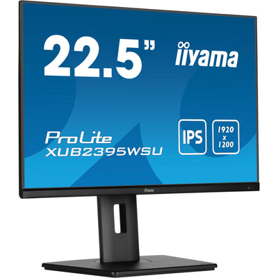 Iiyama prolite xub2395wsu-b5 22.5 monitor (zwart, hdmi, displayport, vga, 2x usb-a, usb-b)