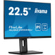Iiyama prolite xub2395wsu-b5 22.5 monitor (zwart, hdmi, displayport, vga, 2x usb-a, usb-b)