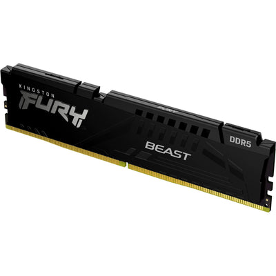 Kingston fury beast 16 gb ddr5-5200 (1x 16 gb) werkgeheugen (zwart, kf552c40bb-16, xmp 3.0)