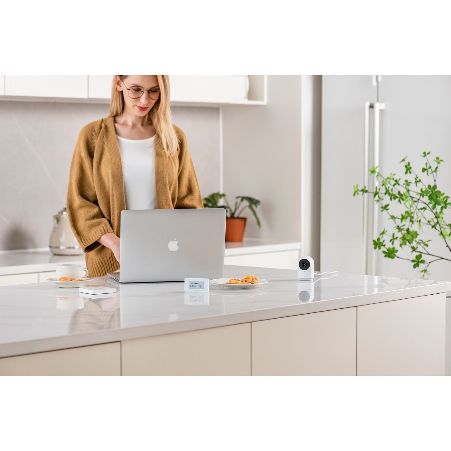 Aqara camera hub g2h pro 1080p slimme beveiligingscamera indoor - zigbee hub met apple home