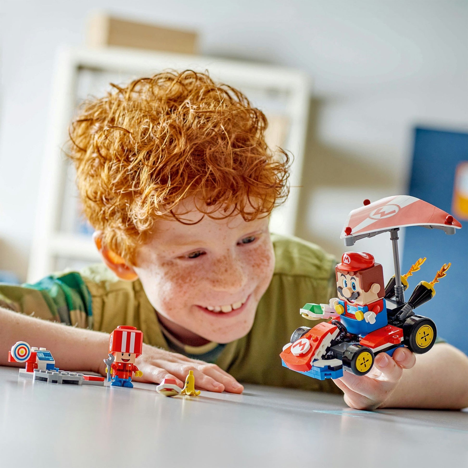 Lego super mario - mario kart - standaardkart constructiespeelgoed (72032)