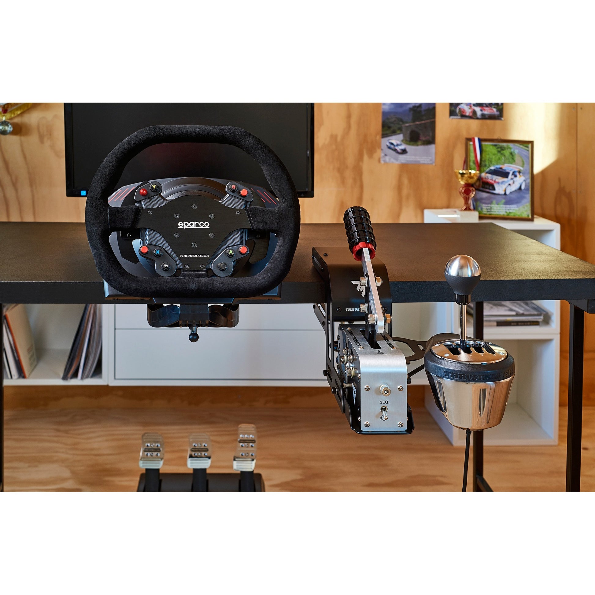 Thrustmaster tm racing clamp houder (zwart, voor tss handbrake th8a shifter)