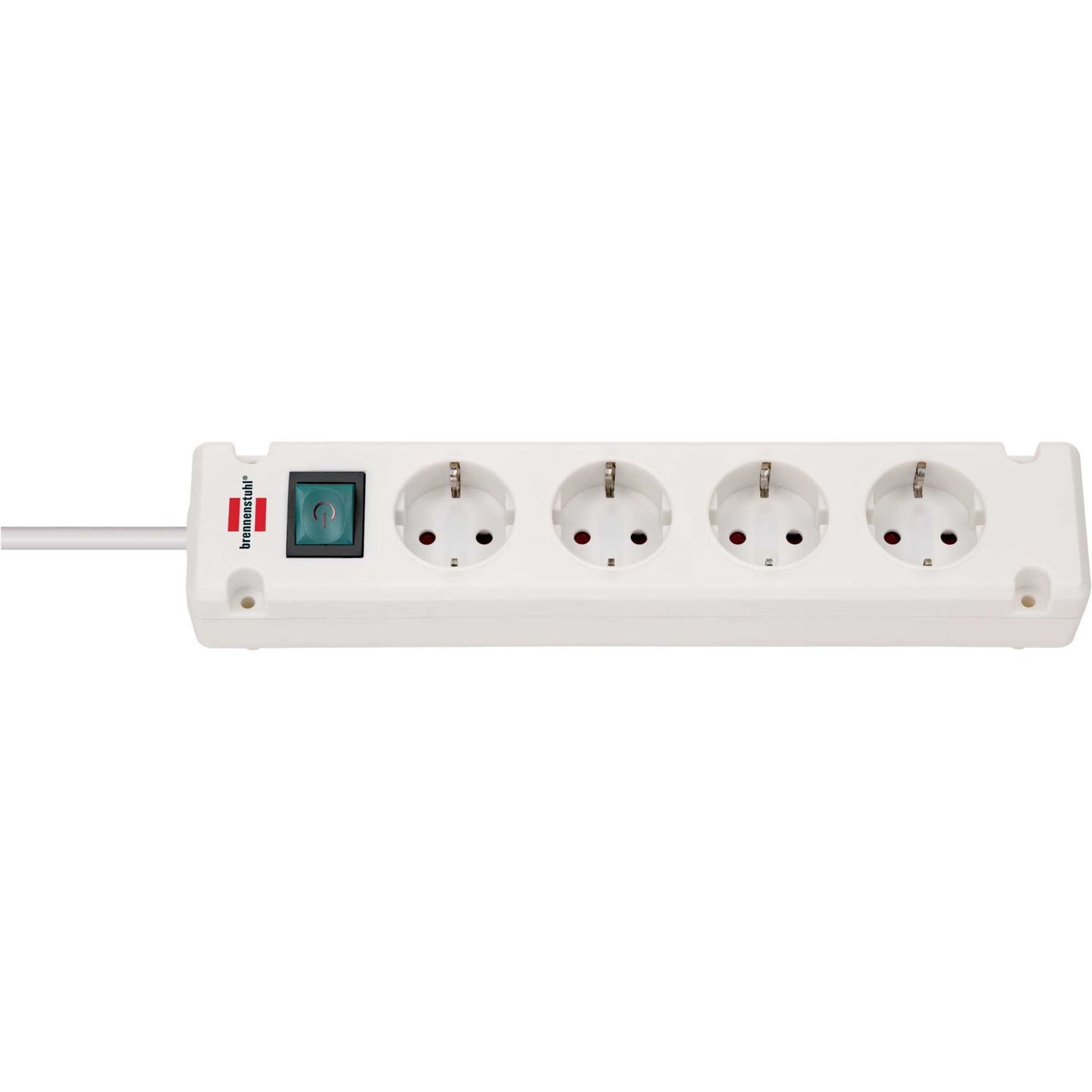 Brennenstuhl bremounta stekkerdoos 4-voudig stekkerdoos (wit)