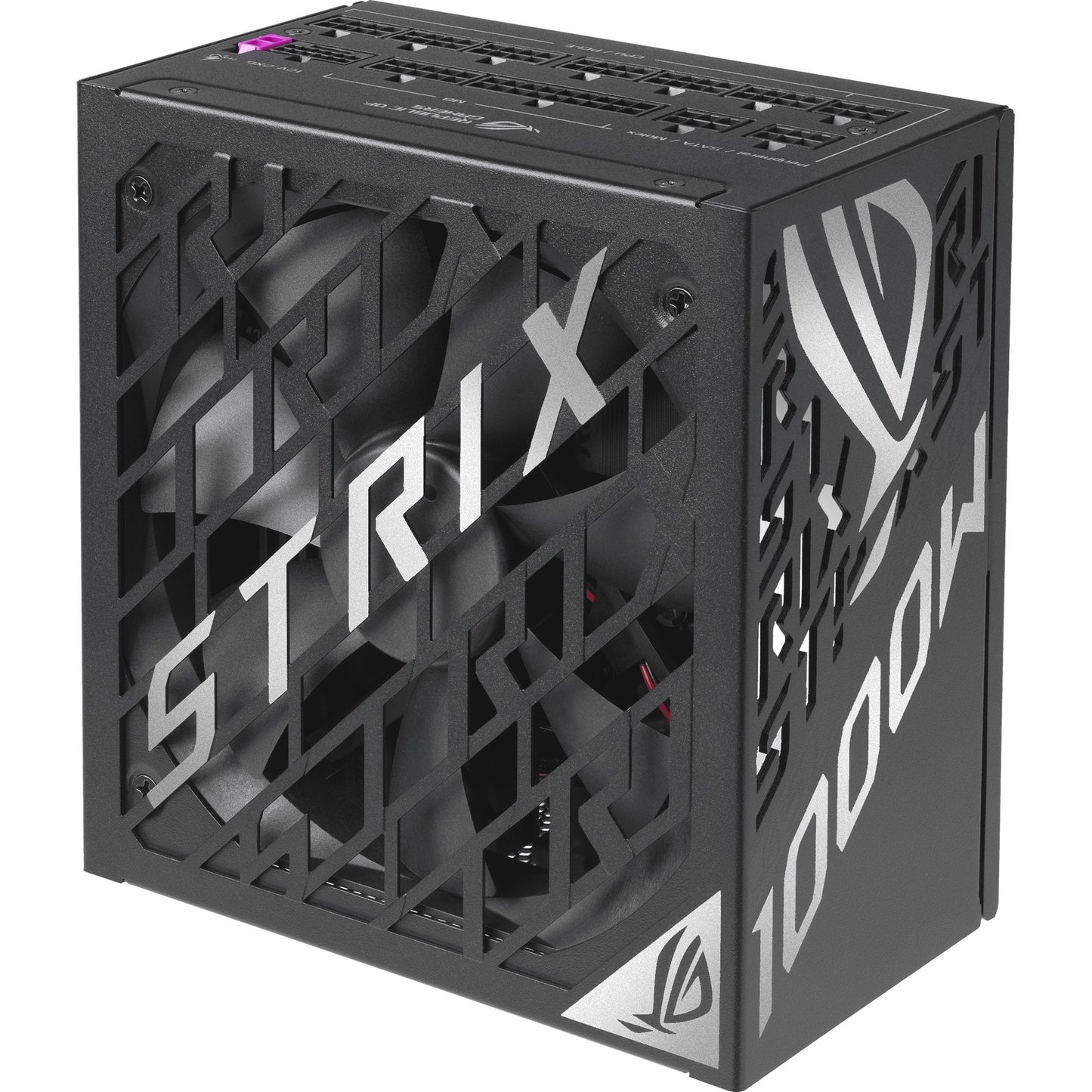 Asus rog strix platinum modulaire 1000 watt voeding (zwart, 1x 12v-2x6, 4x pcie)