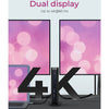 Icy box ib-dk2252ac dockingstation (zwart, usb-a, hdmi, displayport)