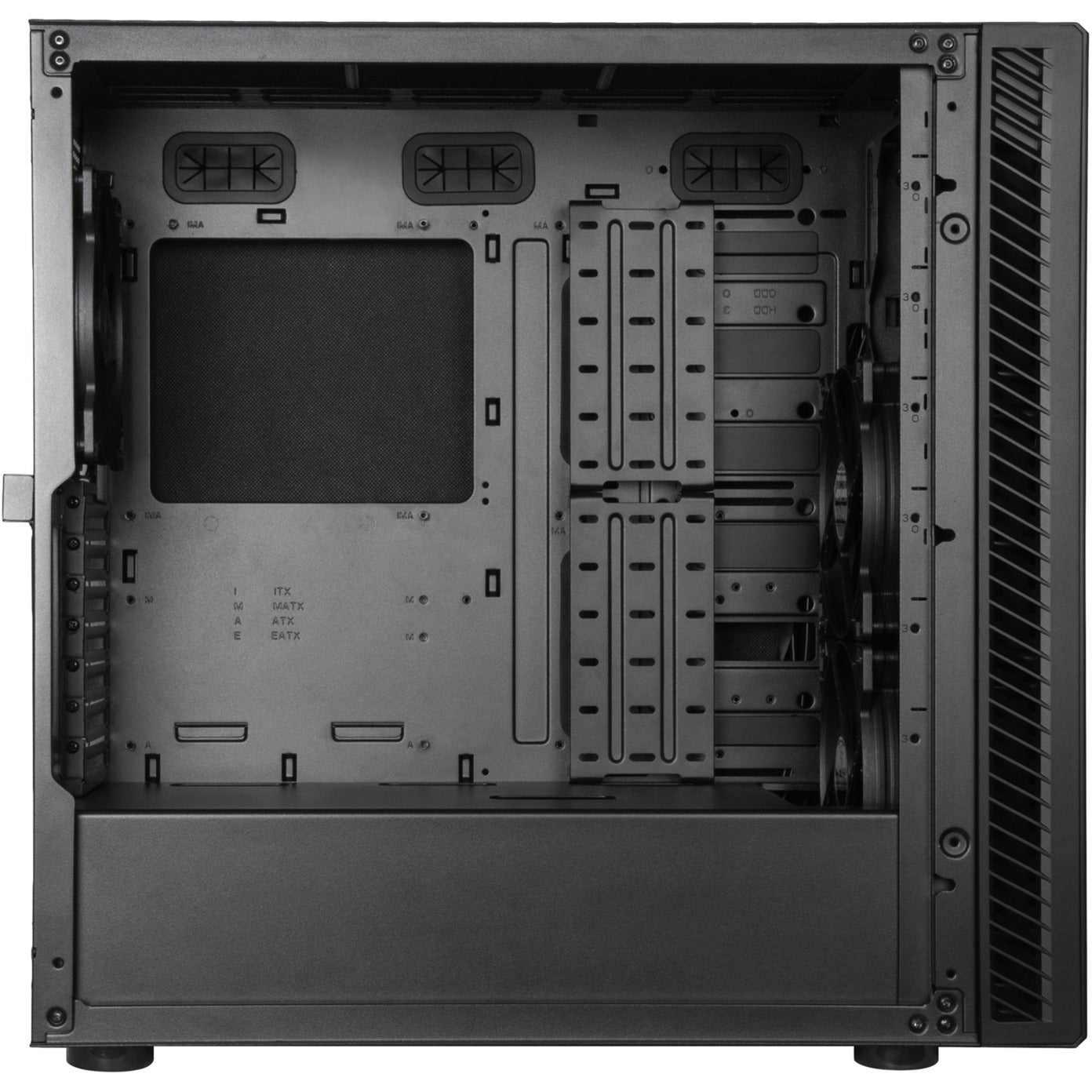 Silverstone seta q1 midi tower behuizing (zwart | 2x usb-a | 1x usb-c)