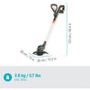 Gardena comfortcut 23 18v p4a set grastrimmer (grijs oranje, 14701-20, accu inbegrepen)