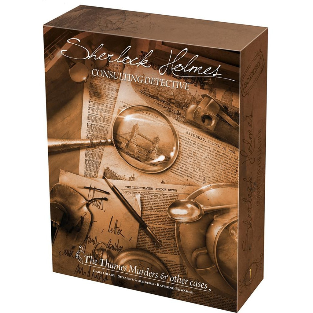 Asmodee sherlock holmes consulting detective: the thames murders other cases bordspel (engels, 1 - 8 spelers, 60 - 90 minuten, vanaf 12 jaar)