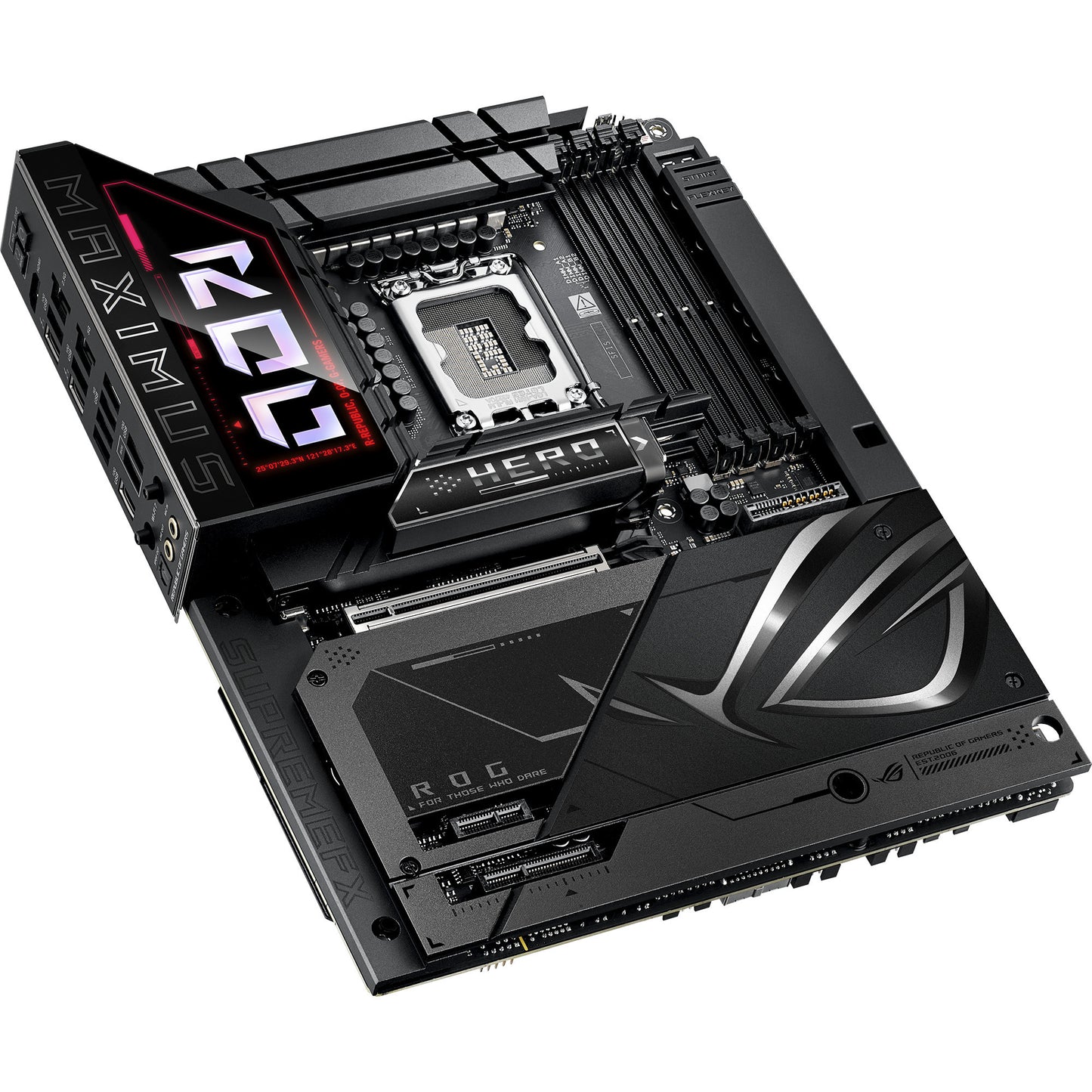 Asus rog maximus z890 hero btf socket 1851 moederbord (zwart, raid, 5 gb-lan, wi-fi 7, bt, sound, atx)
