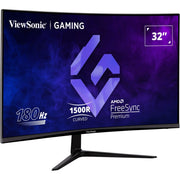 Viewsonic vx3218-pc-mhd 32 curved gaming monitor (zwart, 2x hdmi, 1x displayport, 180 hz) - afbeelding 3