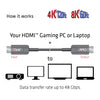 Club 3d ultra high speed aoc hdmi 2.1 gecertificeerde unidirectioneel kabel male-male (zwart, 10 meter, 4k 120hz, 8k 60hz, 48gbps)