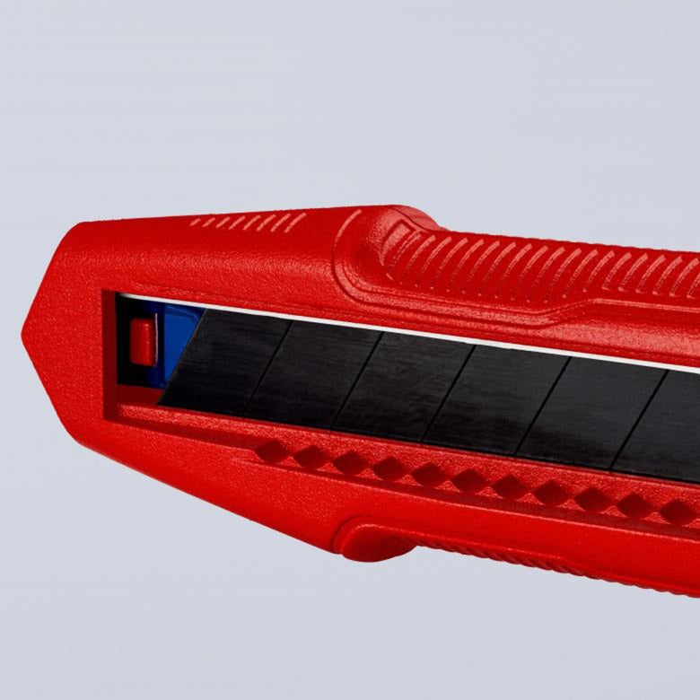 Knipex cutix universele mes stanleymes (rood blauw, incl. 2 mesbladen)