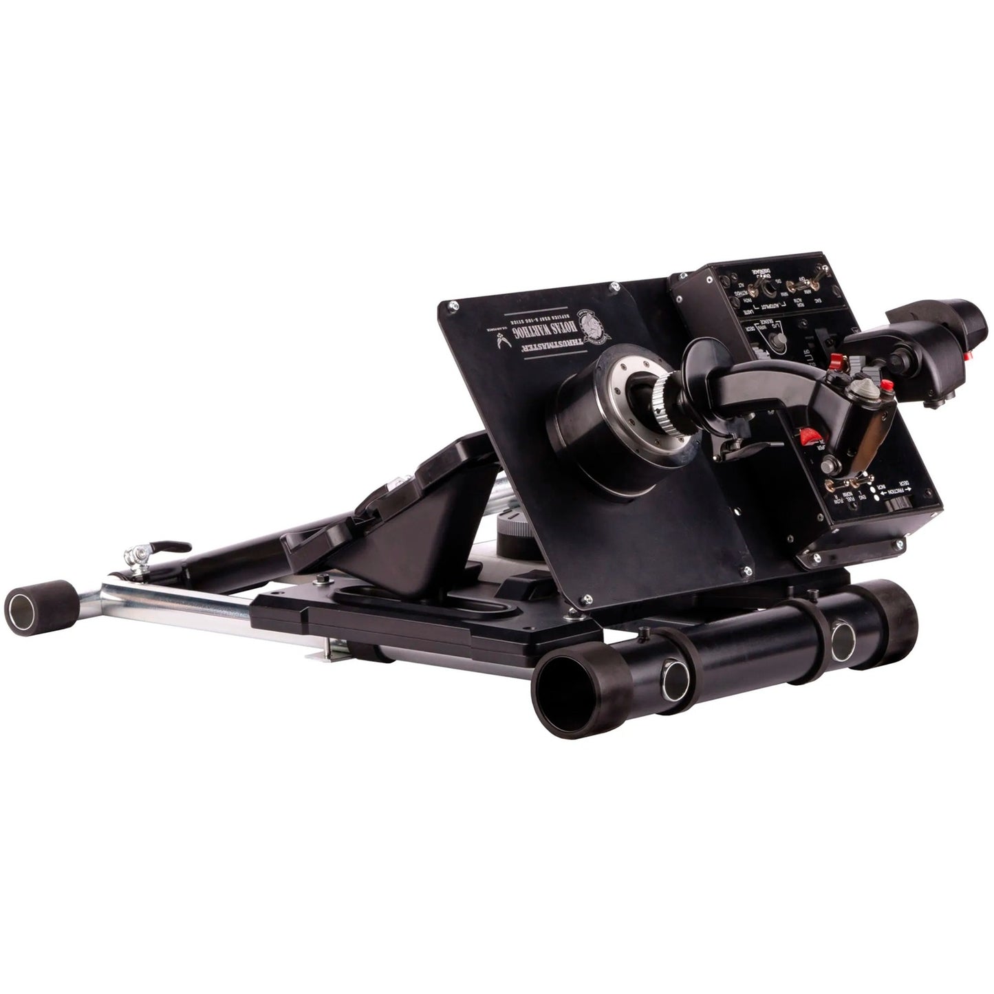 Wheel stand pro deluxe v2 thrustmaster hotas warth houder (zwart, voor thrustmaster hotas warthog, saitek x-55, x52, pro en x65)