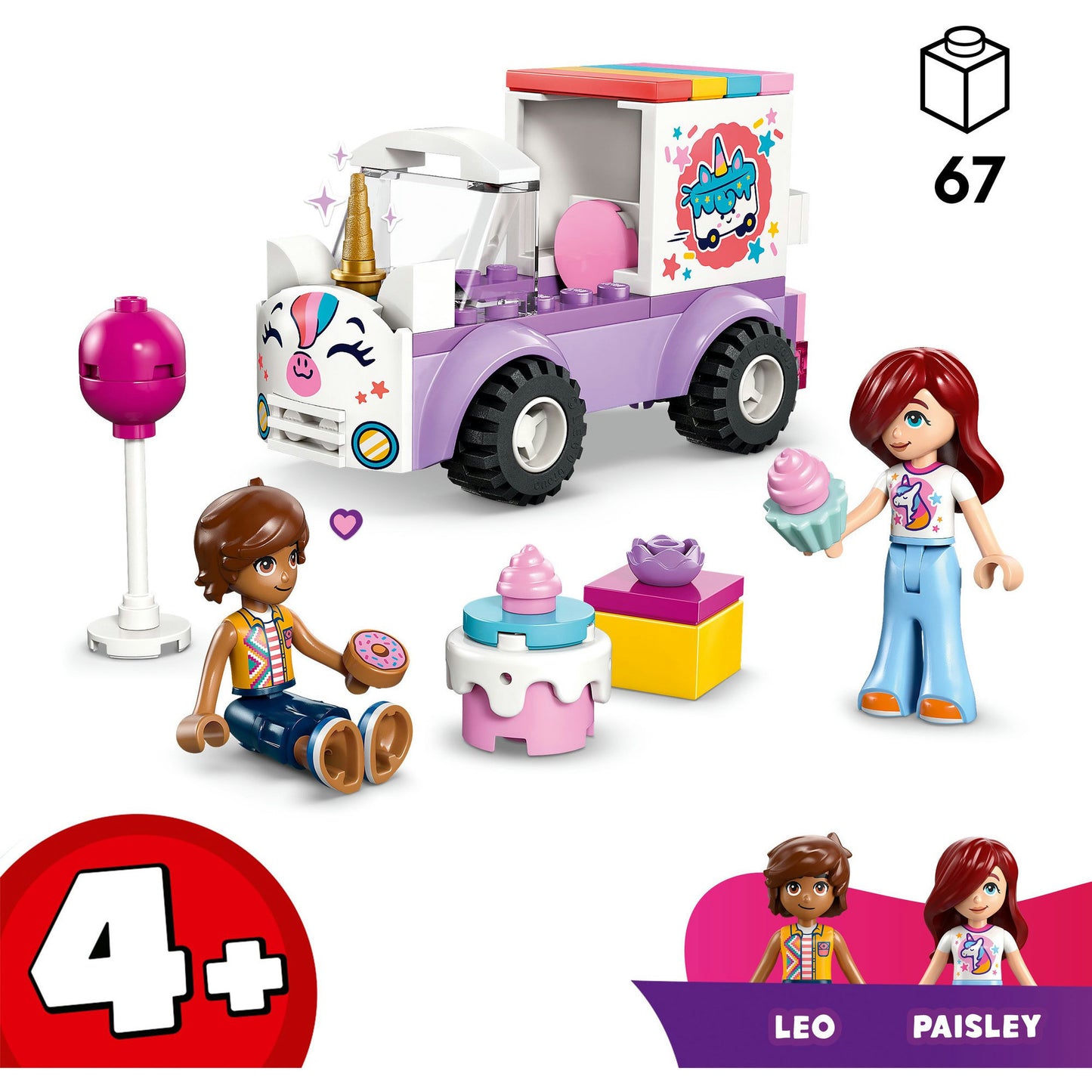 Lego friends 42675 eenhoorn taartenbezorgauto