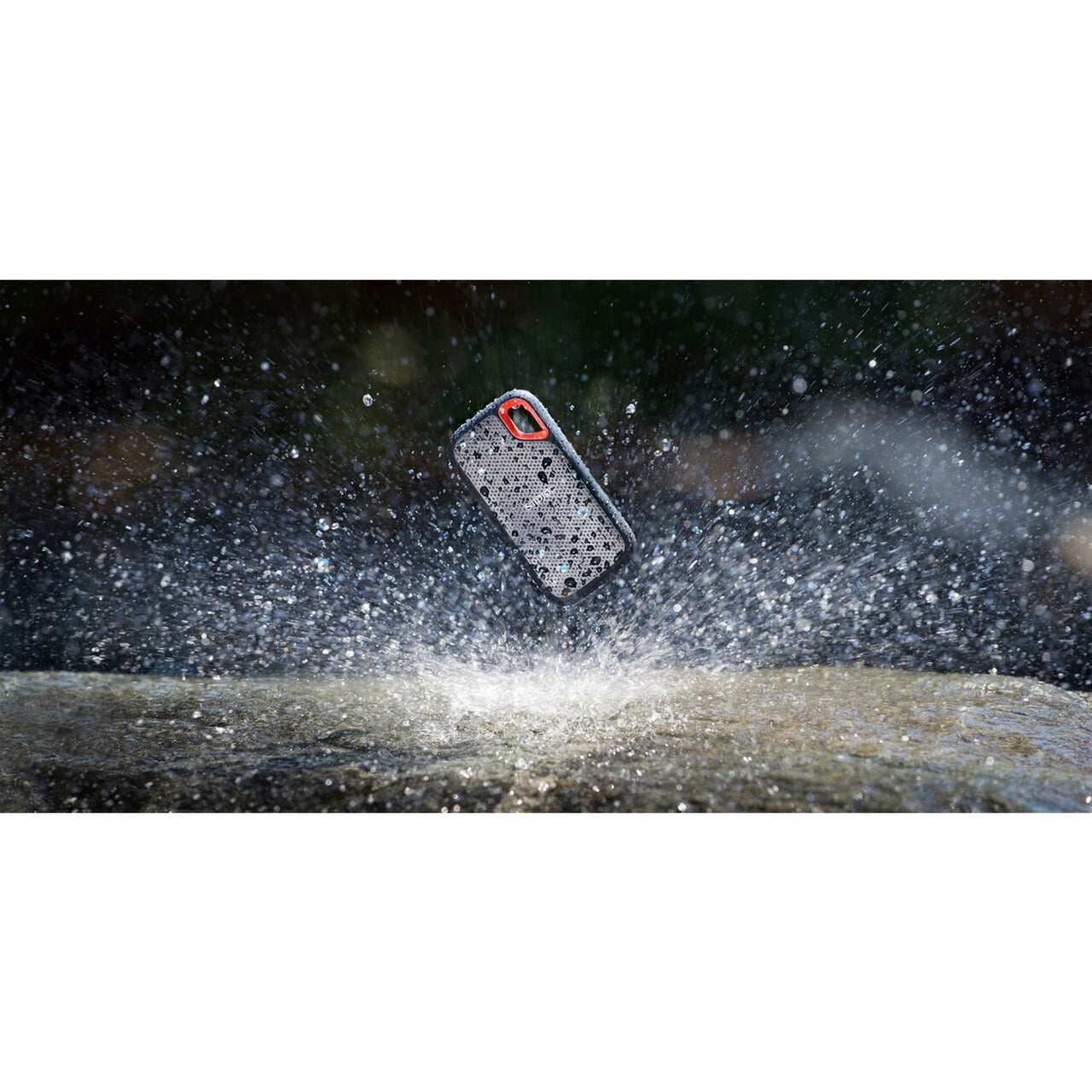 Sandisk extreme portable v2, 1 tb externe ssd (zwart oranje, sdssde61-1t00-g25, usb-c)
