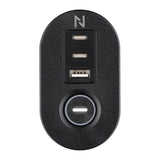 Neomounts ds22-840bl6 bureaucontactdoos met klem en usb-c en usb-a poorten - quick-charge 3-voudige stekkerdoos met usb (zwart, 3x stekker, 2x usb-c, 1x usb-a) - afbeelding 6
