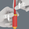 Wera kraftform kompakt vde 16 torque extra slim 1 tool finder schroevendraaier (rood geel, 16‑delig)