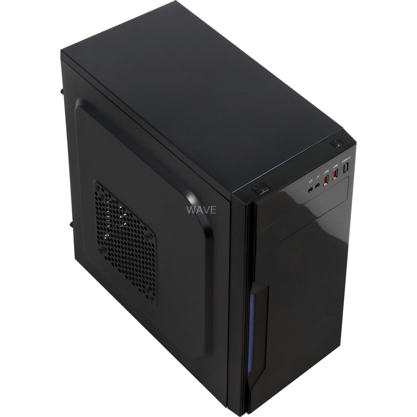 Inter-tech b-42 midi tower behuizing (zwart | 2x usb-a)