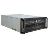 Inter-tech 4u 4129l rack behuizing (zwart | 2x usb-a) - afbeelding 1
