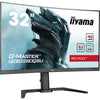 Iiyama g-master red eagle gcb3280qsu-b2 31.5 curved gaming monitor (zwart, 2x hdmi, displayport, 2x usb-a, usb-b, 180 hz)