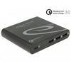 Delock usb oplader 1x usb type-c + 3x usb type-a (zwart)
