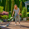 Gardena aquabrush medium rolborstel, voor accu-multireinigers wasborstel (grijs turquoise, 14849-20)