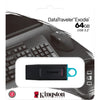 Kingston datatraveler exodia 64 gb usb-stick (zwart turquoise, dtx 64gb)