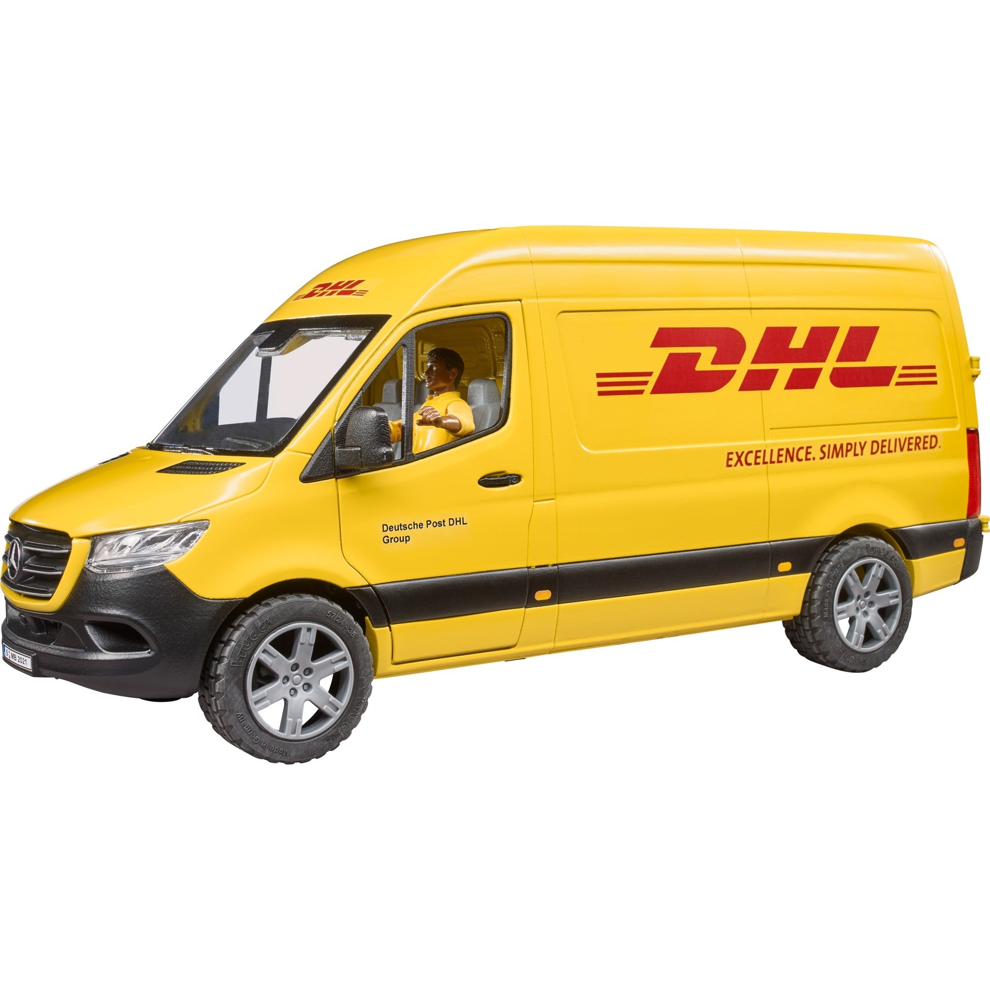 Bruder mb sprinter dhl met bestuurder modelvoertuig (02671)