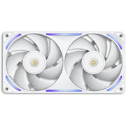 Nzxt performance fan f280x rgb case fans (wit, 2 stuks, 280 x 140 x 30 mm, pwm) - afbeelding 2