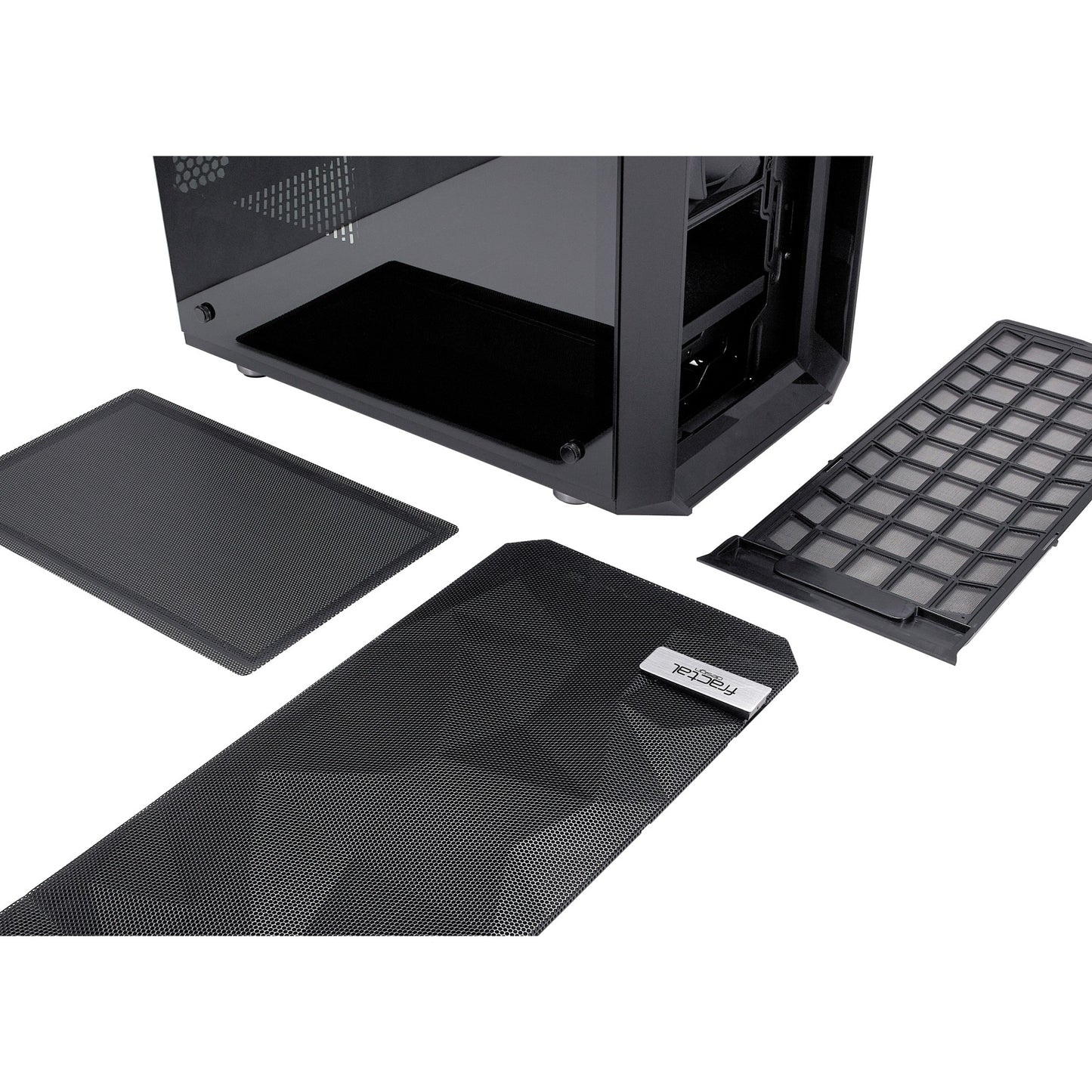Fractal design meshify c midi tower behuizing (zwart | 2x usb-a | tempered glass)